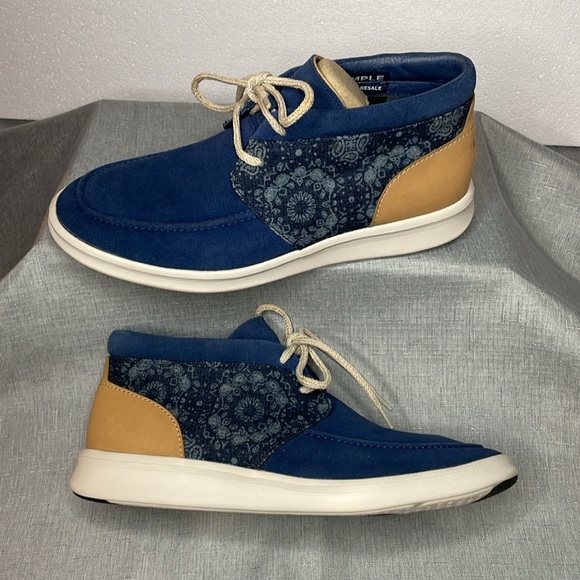 UGG Hulman Bandana Blue Suede Shoes Leather Chukka Lace Up Ankle Boots Mens 9 main image 11